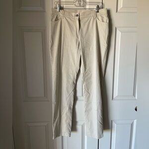 Voglia | Khaki chino slacks. Pockets. Made in Finland. Cotton. Size 40 (M/8)